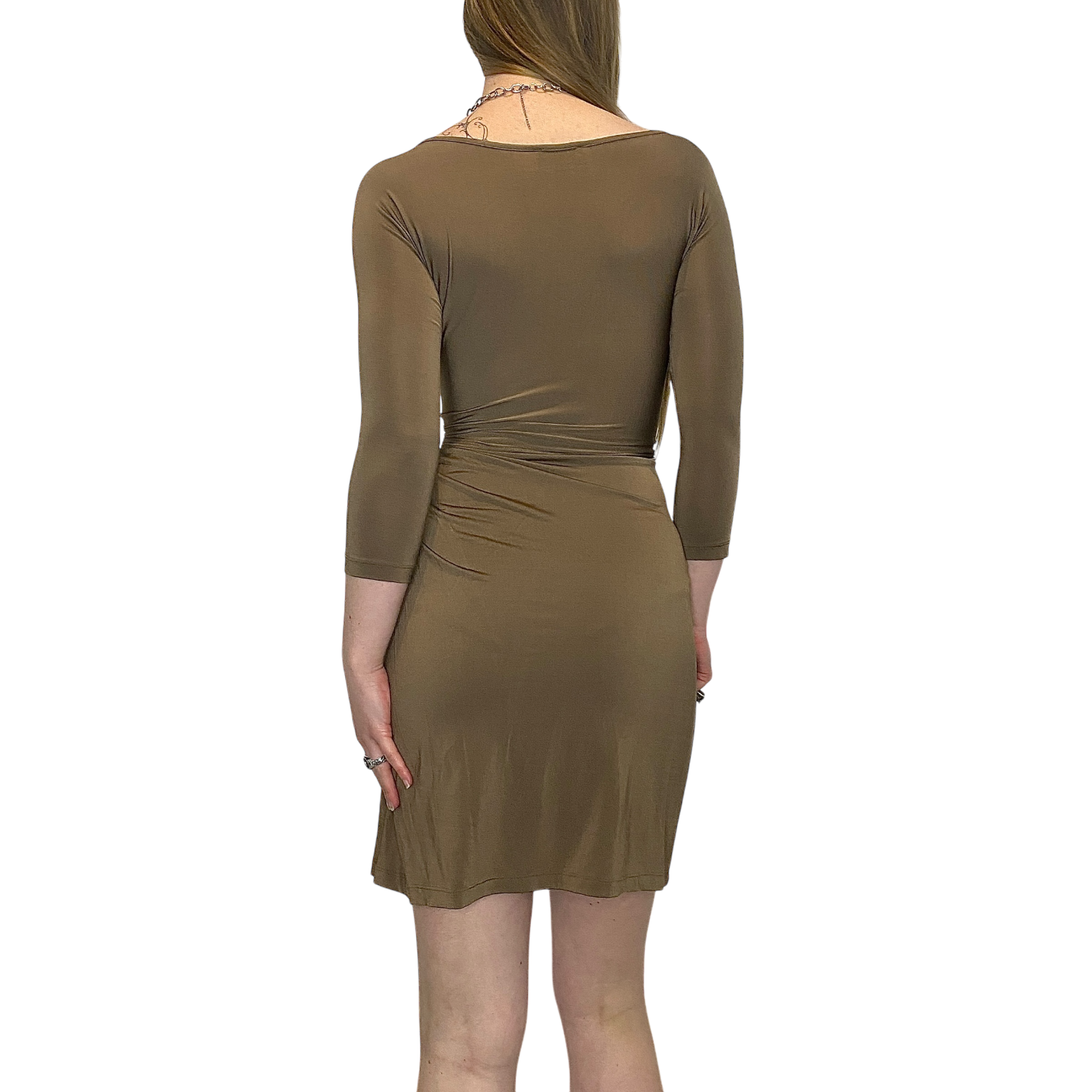 Vintage Just Cavalli Brown Slinky Dress (S)