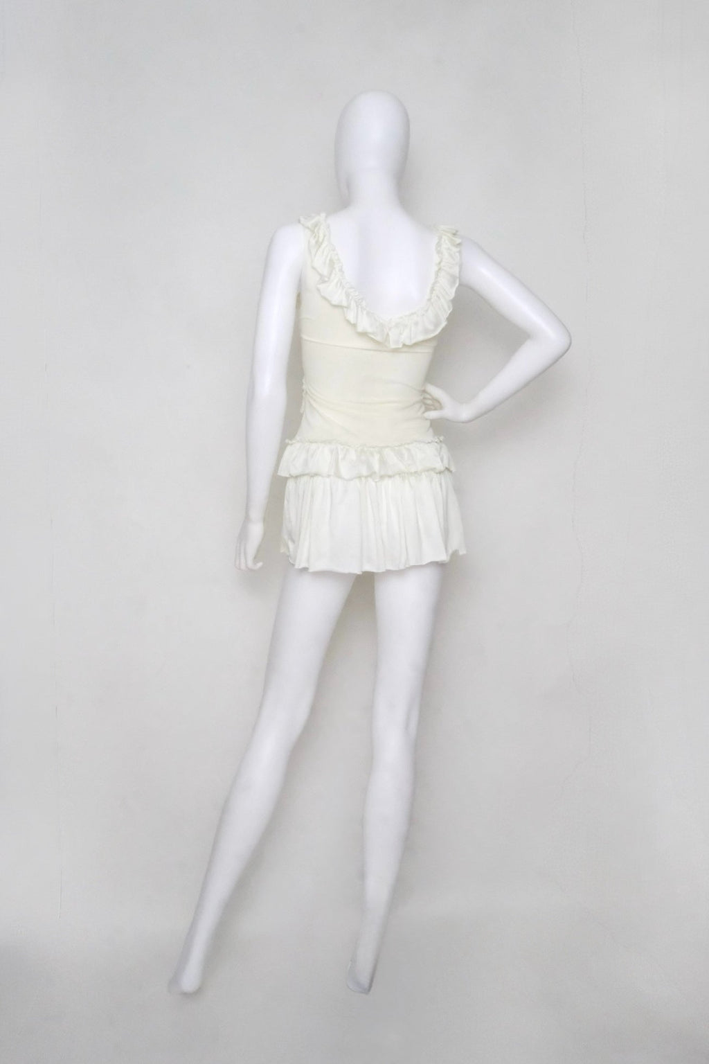 Vanilla Ribbon Micro Skirt (XS-L)