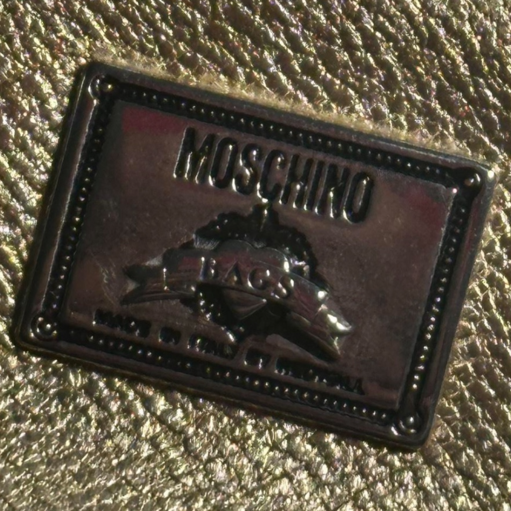 Rare 1980s Gold Moschino Redwall Bag