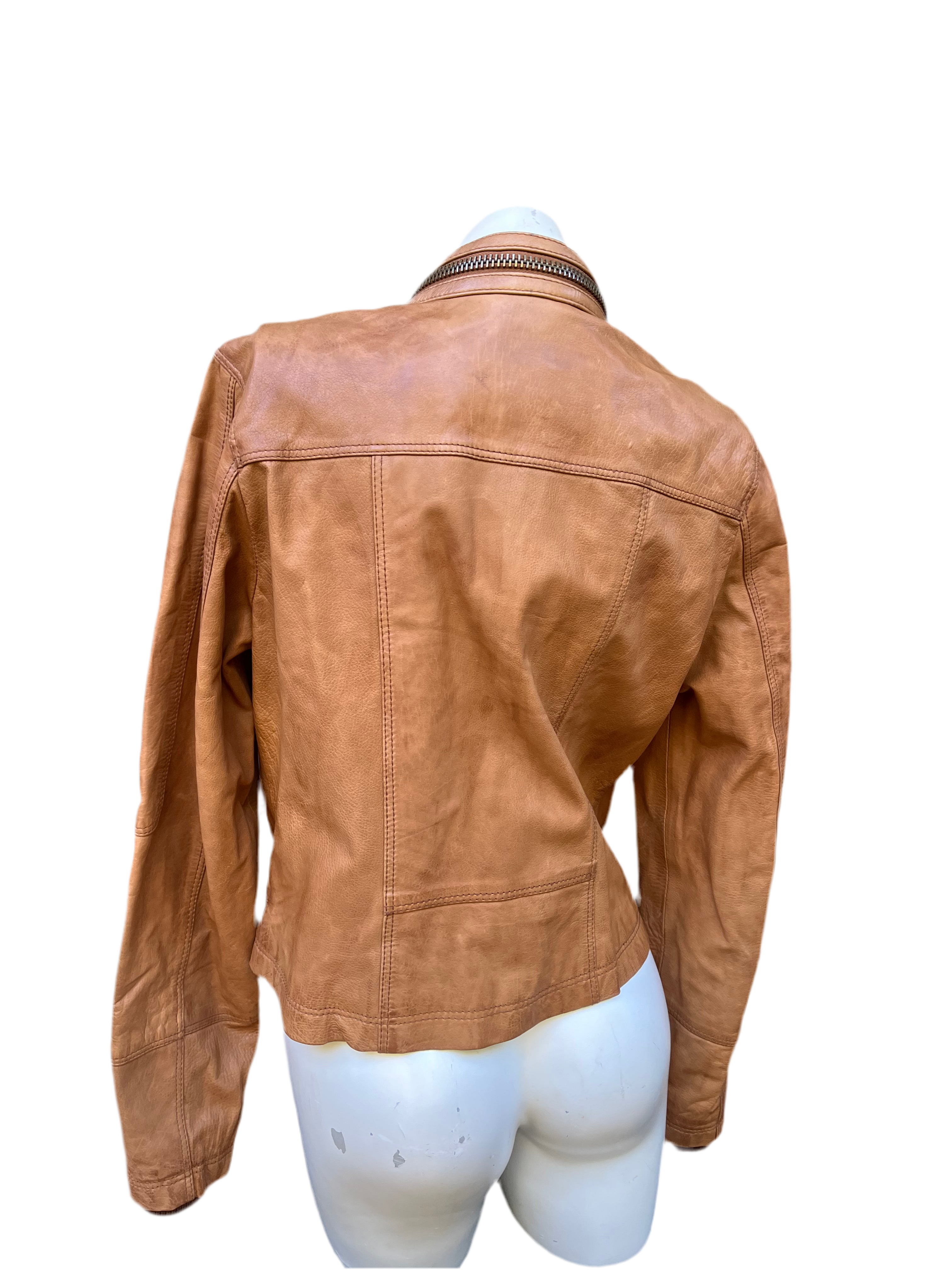 Leather Snatched Jacket (M)