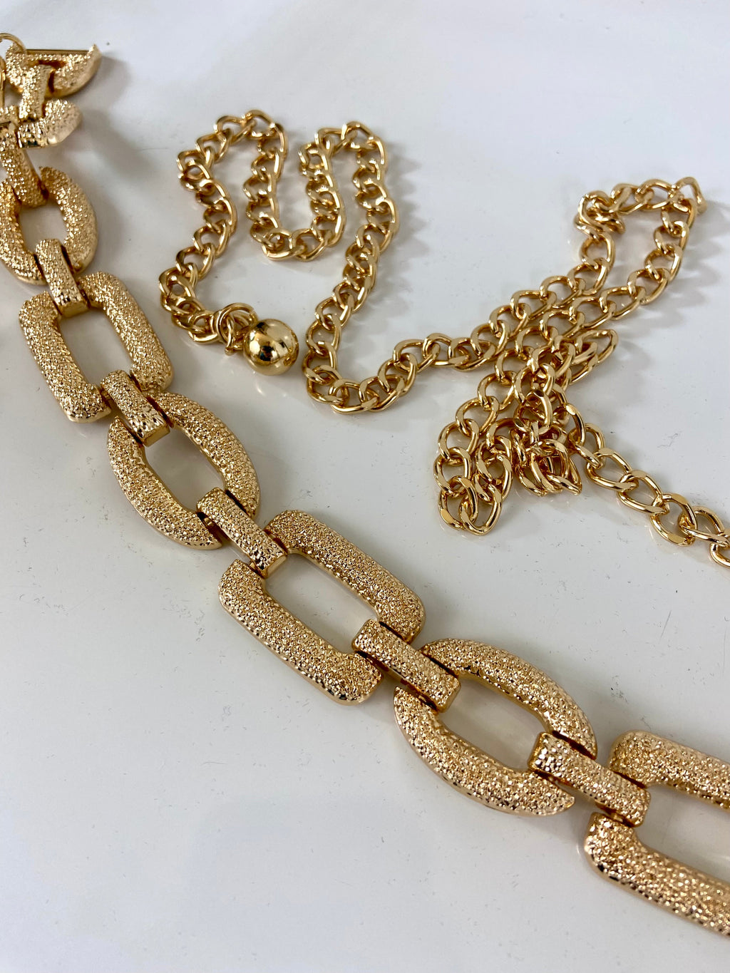 Gold waist chain belt