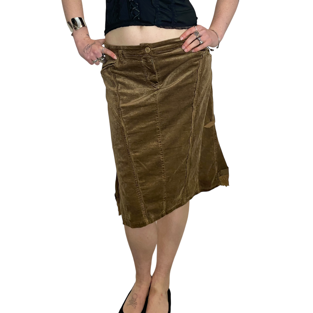 Vintage Parisian Style Back Midi Skirt (M)