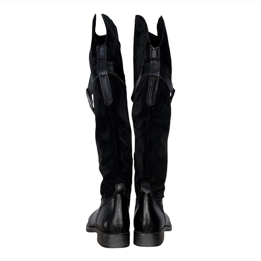 Vintage Suede & Leather Riding Boots (7)