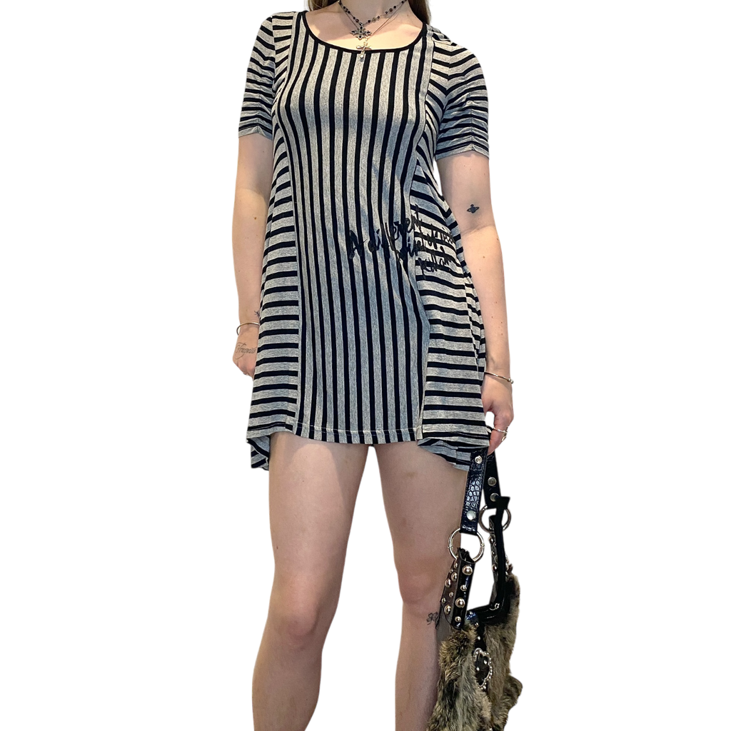 Vintage Killah Miss Sixty Striped Mini Dress (M)