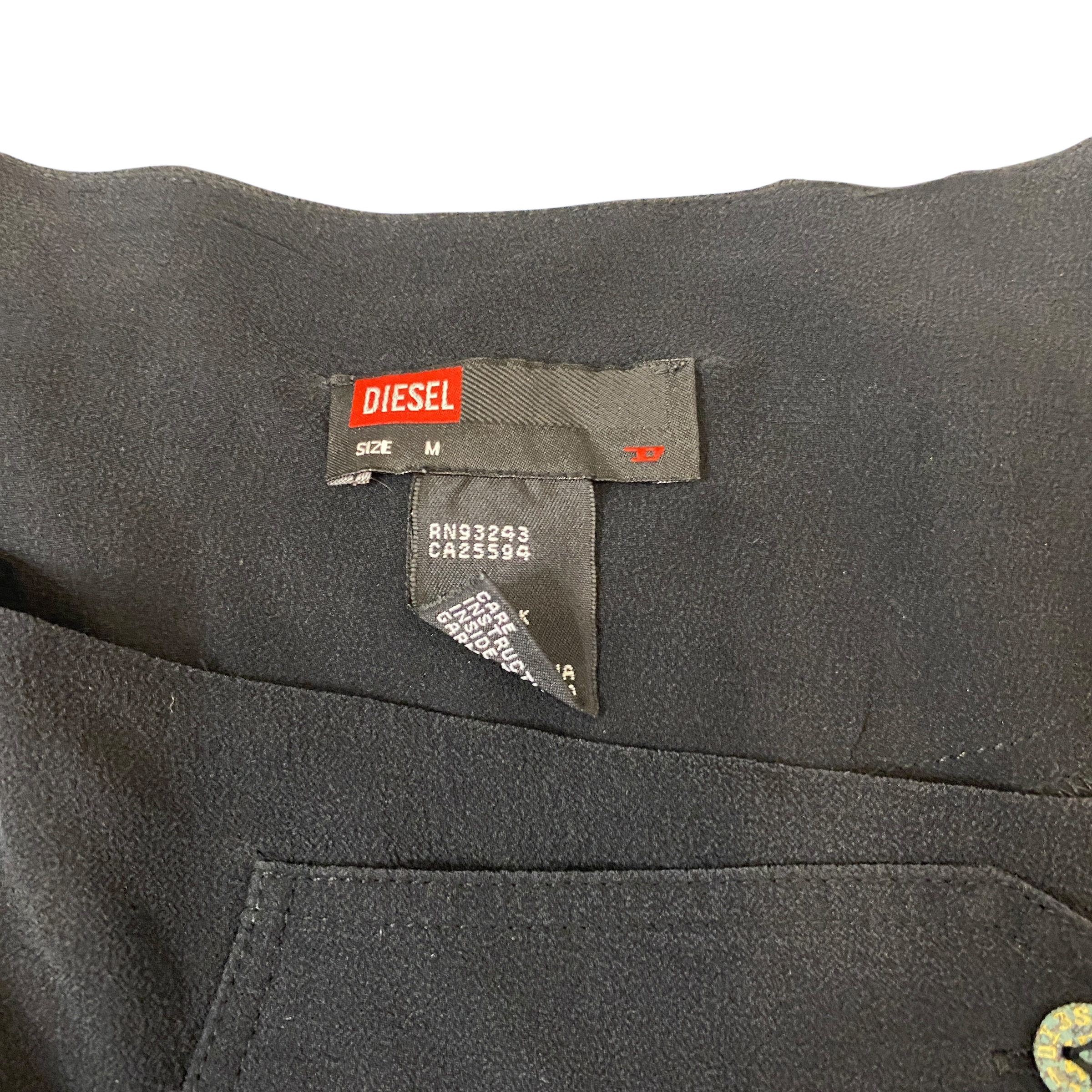 Vintage Diesel Sheer Silk Drape Top (M)