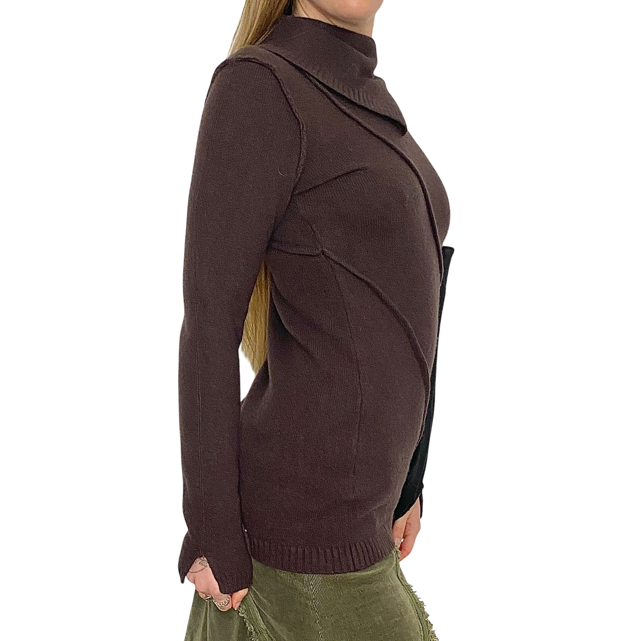 Vintage Asymmetrical Minimalist Knit (S)