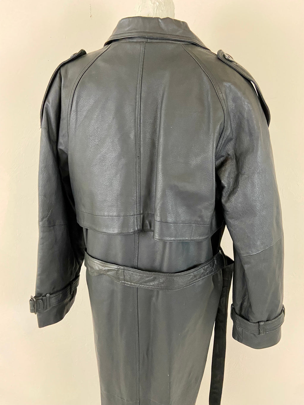 NEW PHASE 2 Long Leather Trench Coat