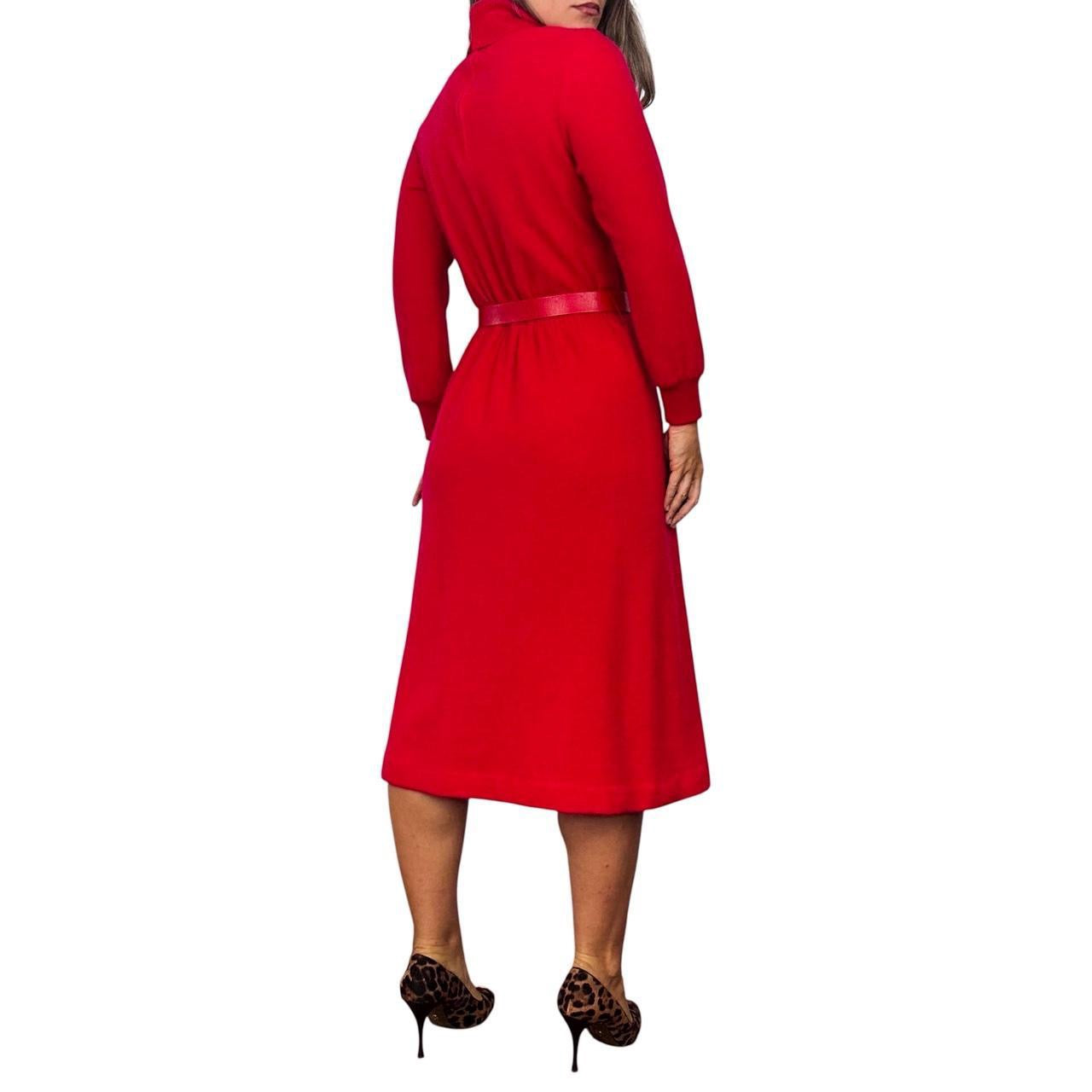 60s Vintage Embroidered Cat Dress (M)