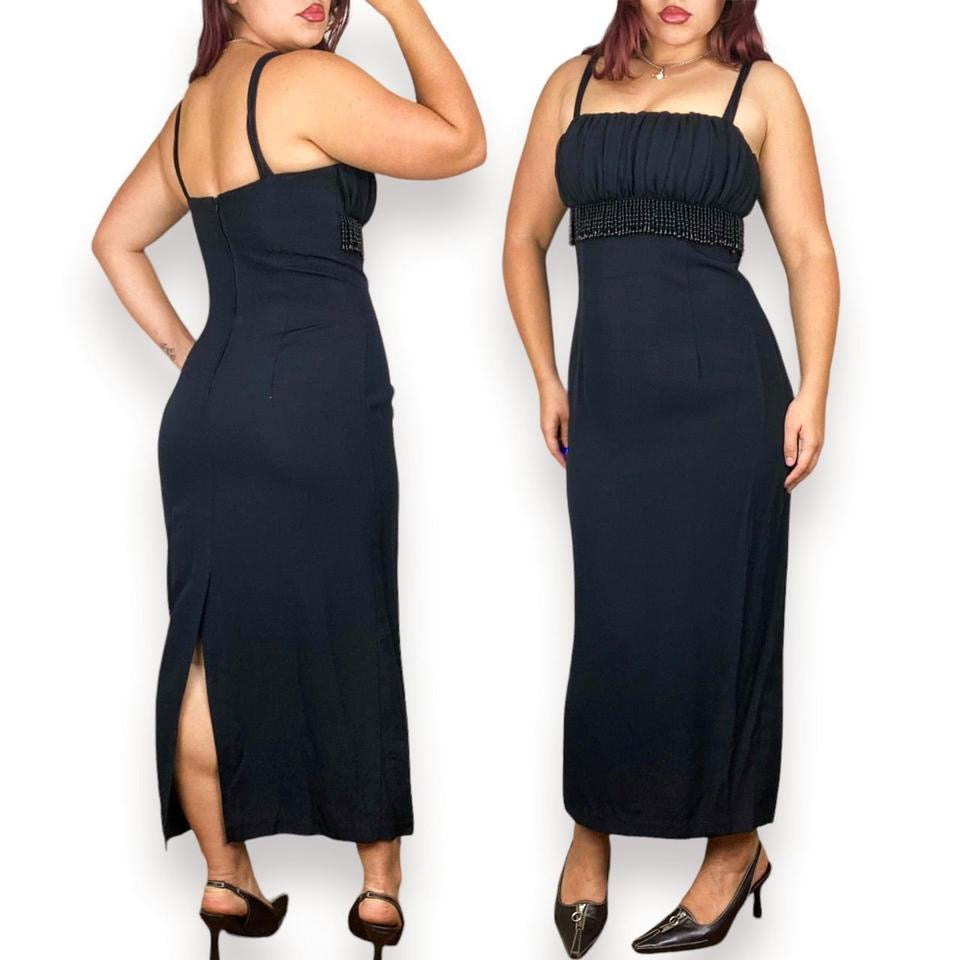 90s Beaded Evening Gown (M)