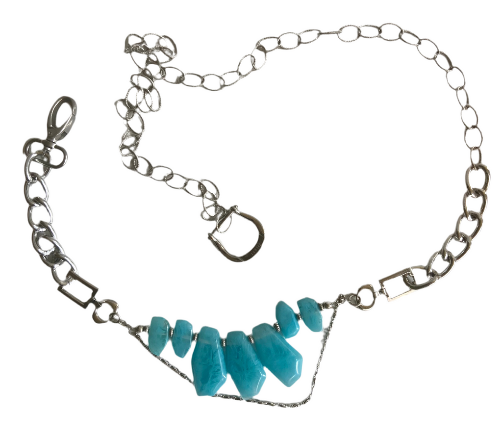 Beads and silver belt