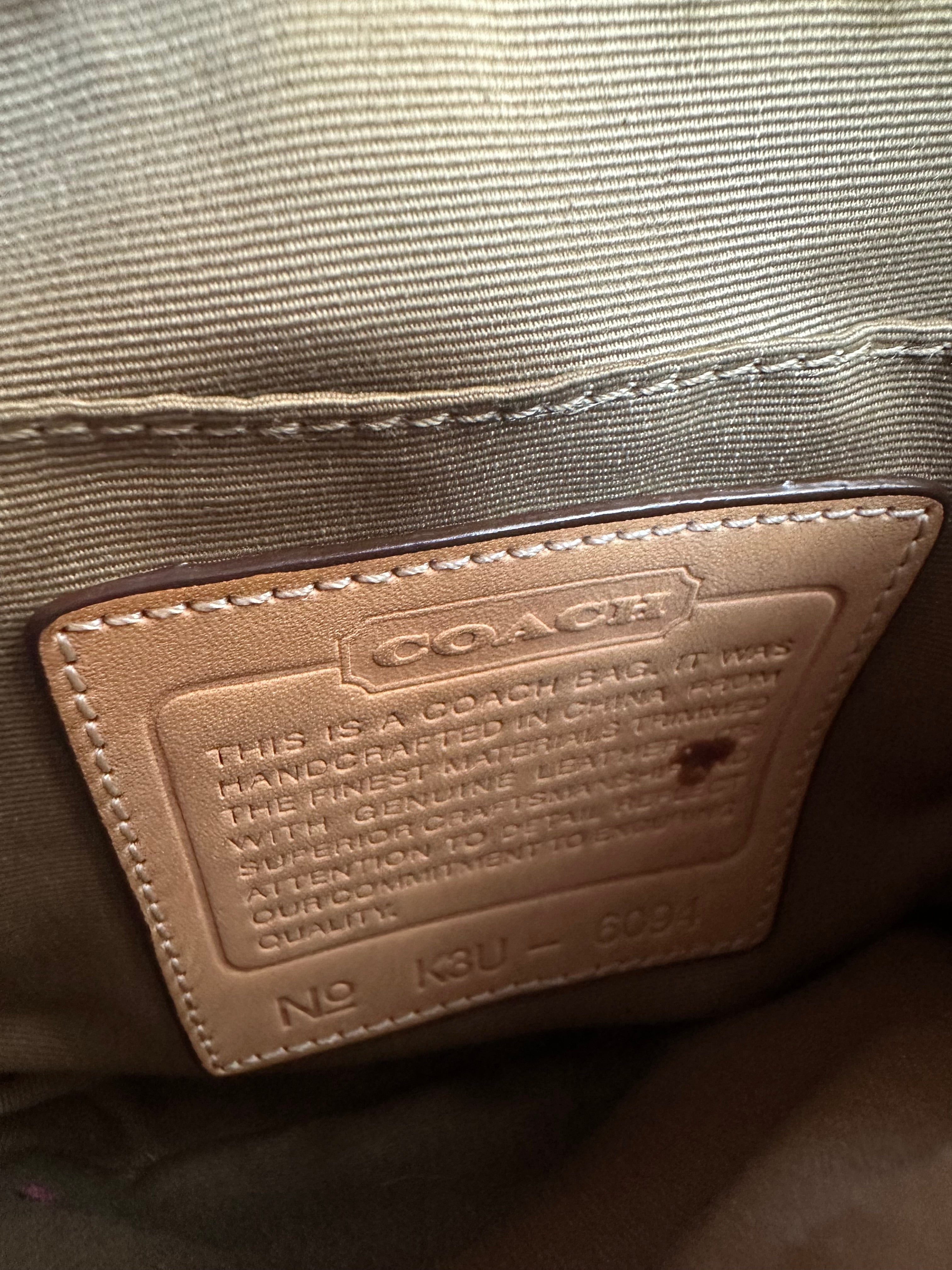 Vintage Rare Hot Pink Coach Demi Shoulder Bag