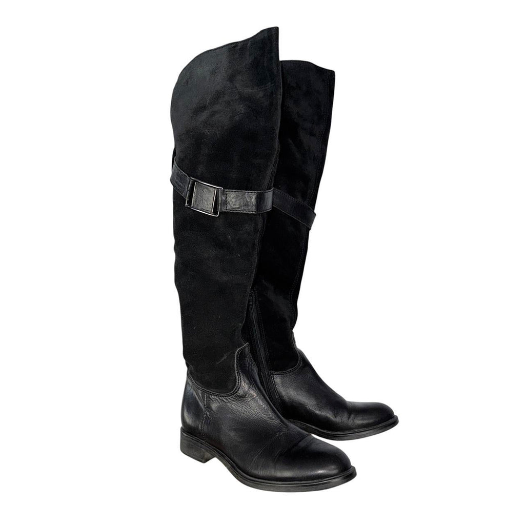 Vintage Suede & Leather Riding Boots (7)