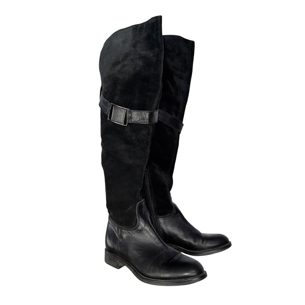 Vintage Suede & Leather Riding Boots (7)