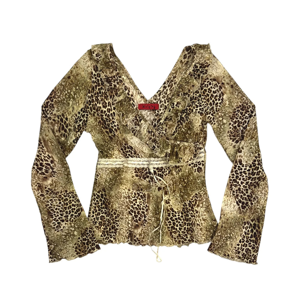 Mesh Leopard Top (XS)