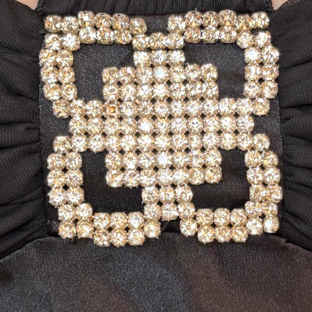 Y2K Deadstock Noir Formal Gown (S)