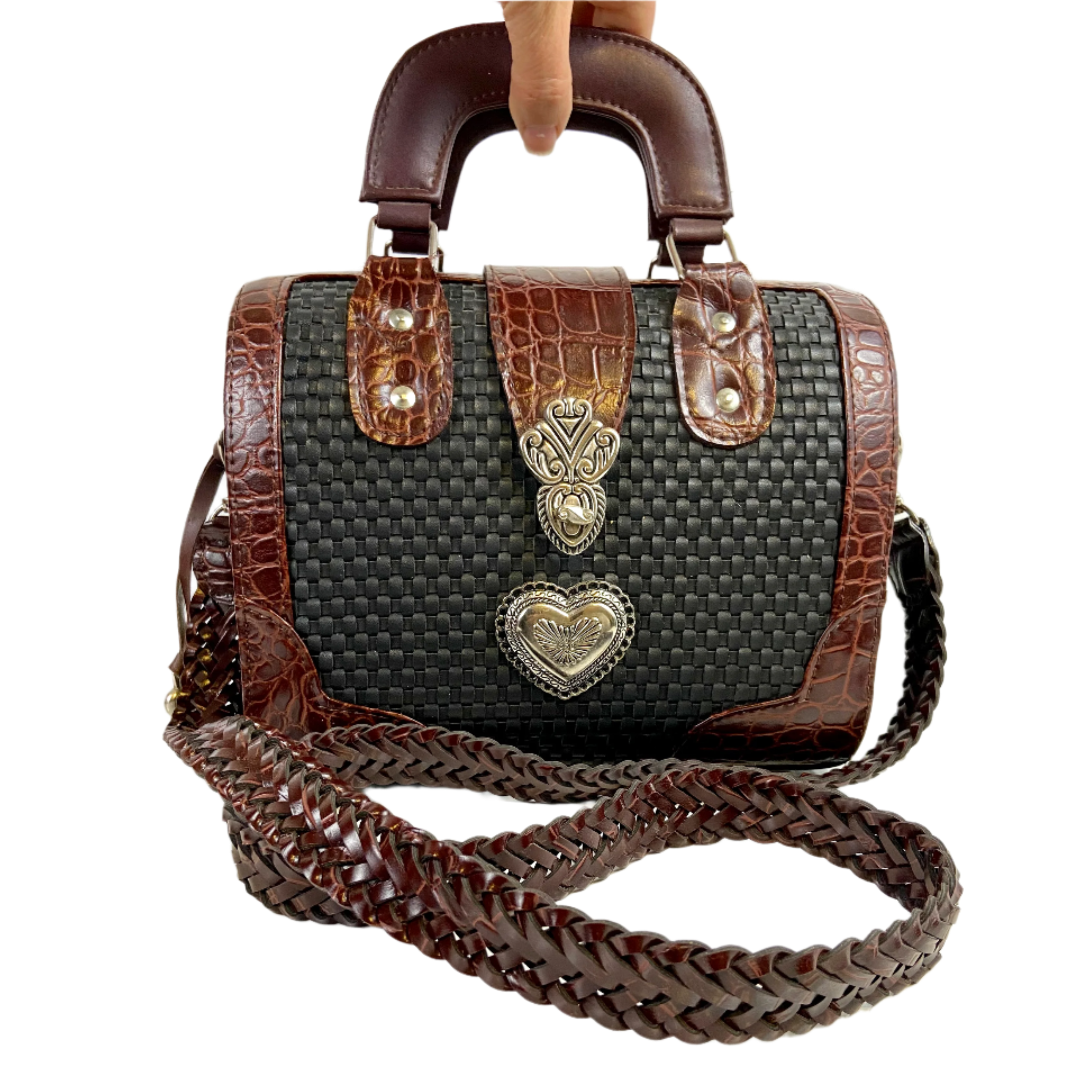 Vintage Heart Box Bag