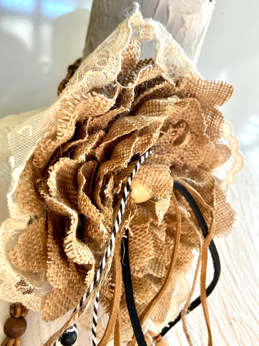 BOHO big flower choker/ belt