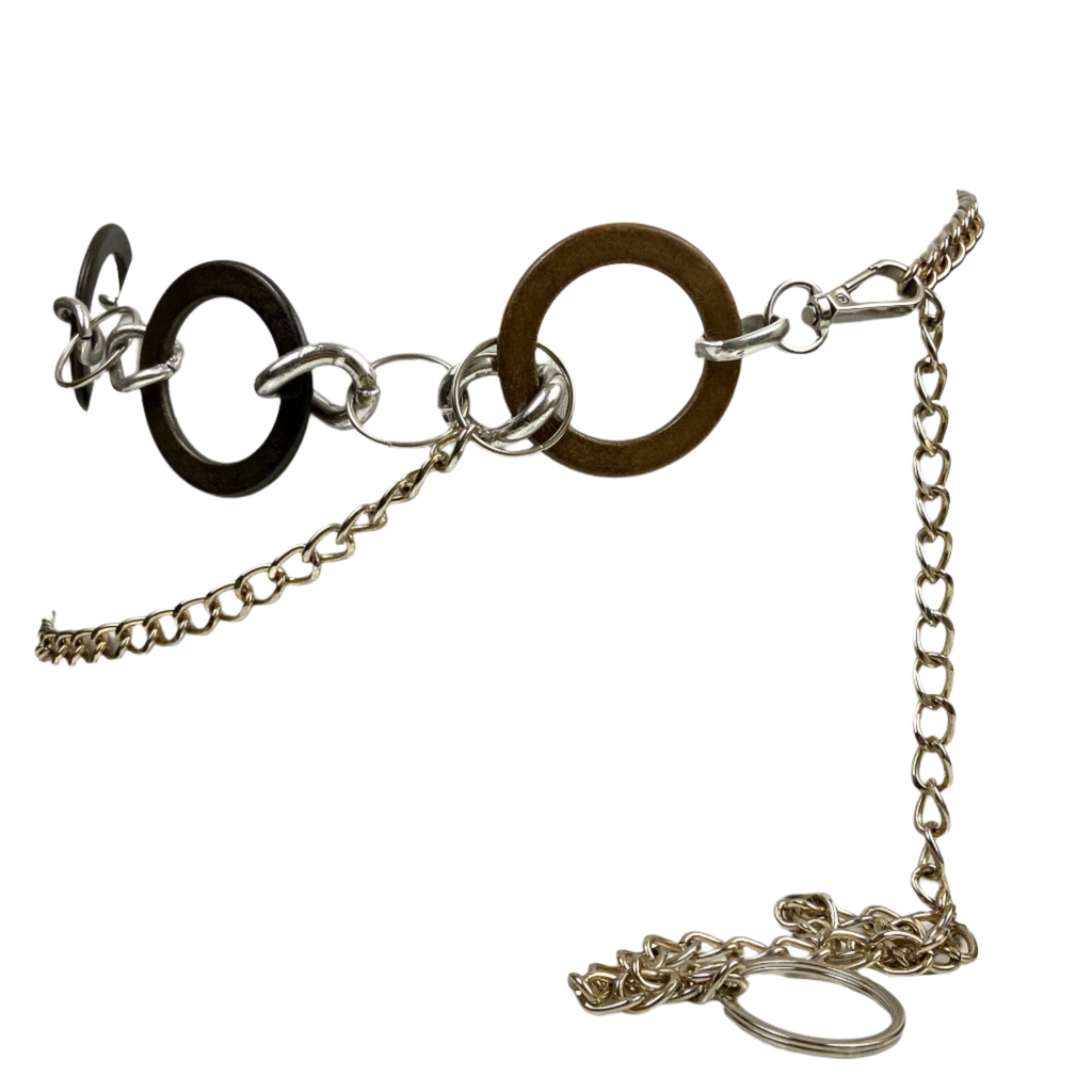 Two Toned Circles Layered Belt