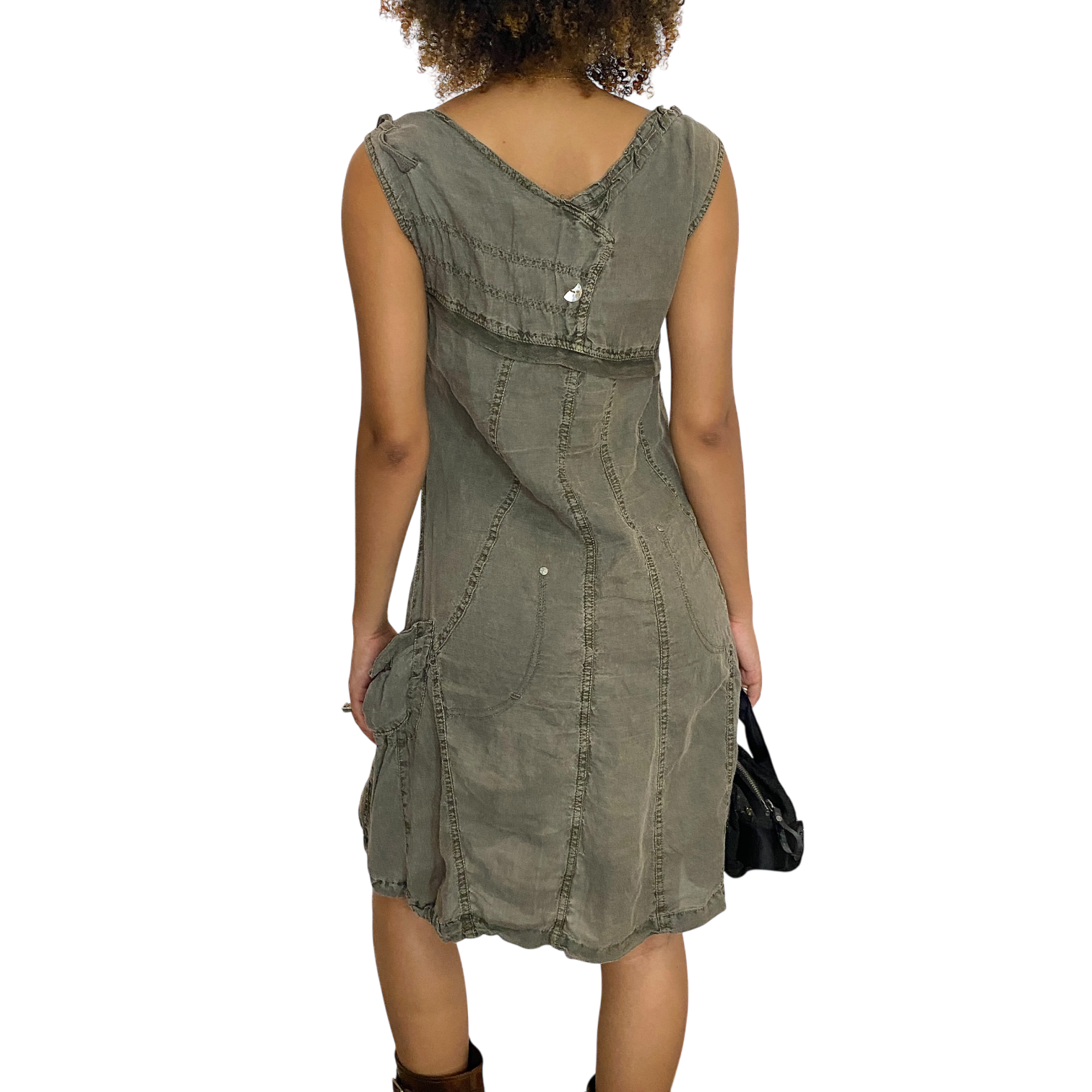 Vintage Utility Cotton summer Dress (M)