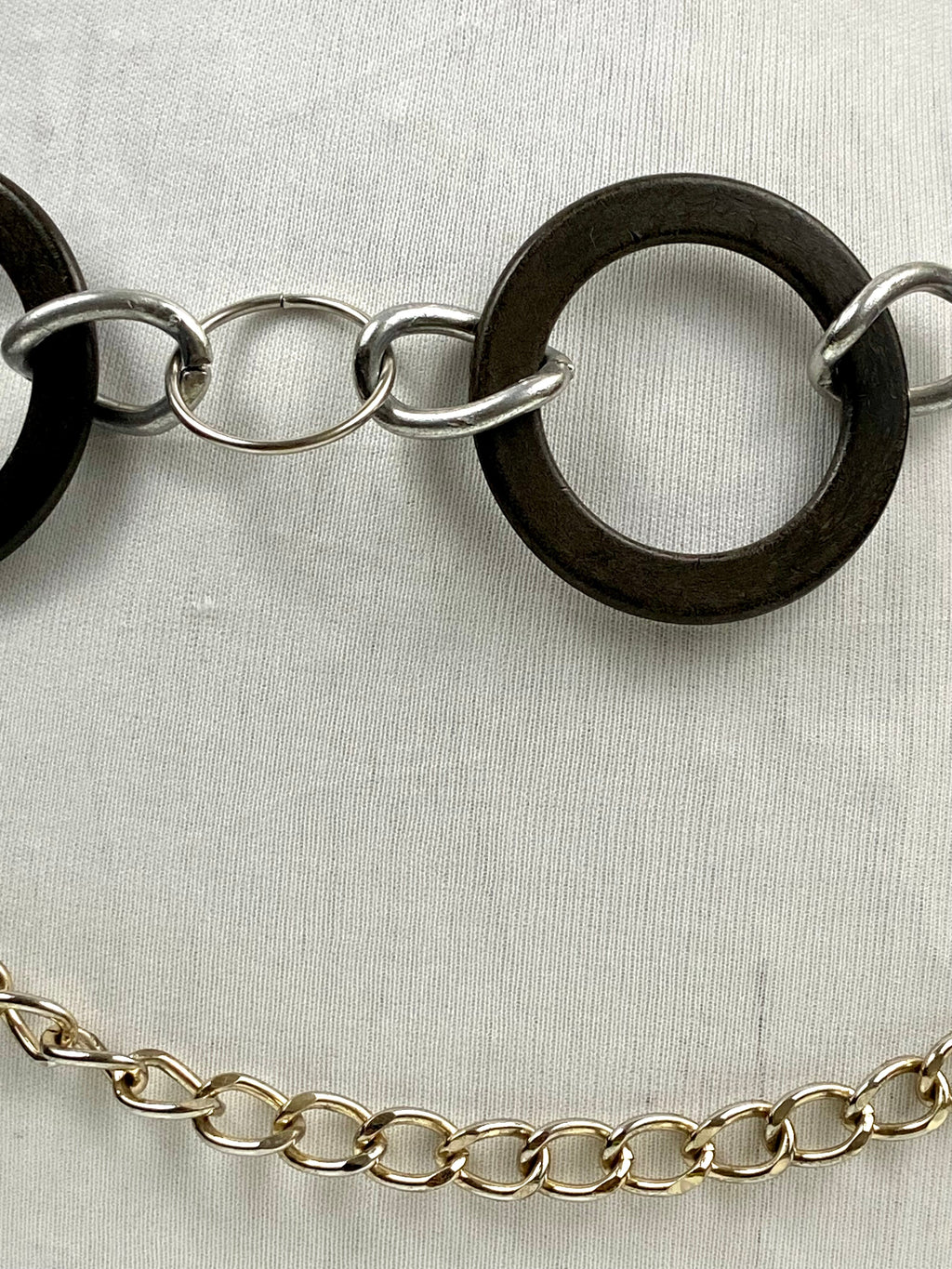 Two Toned Circles Layered Belt