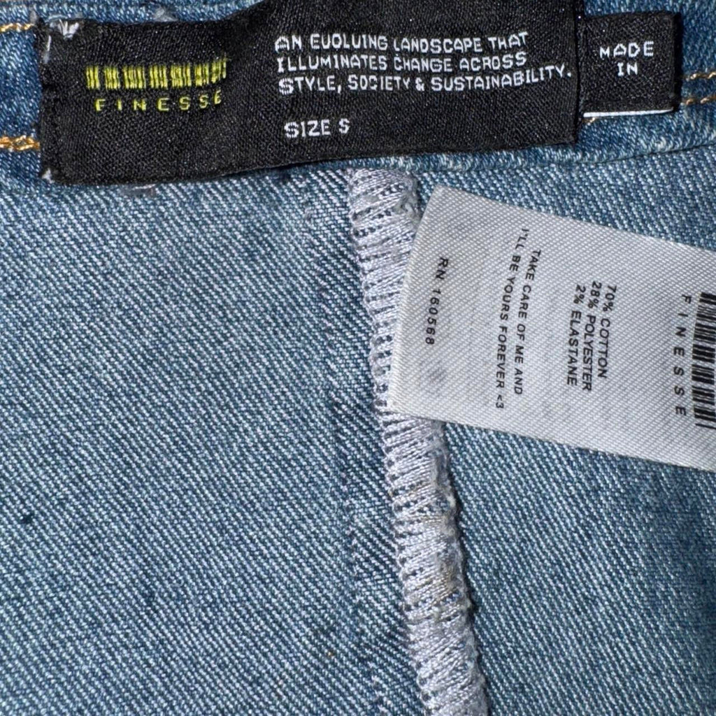 Y2K Denim Lace Up Vest (S)