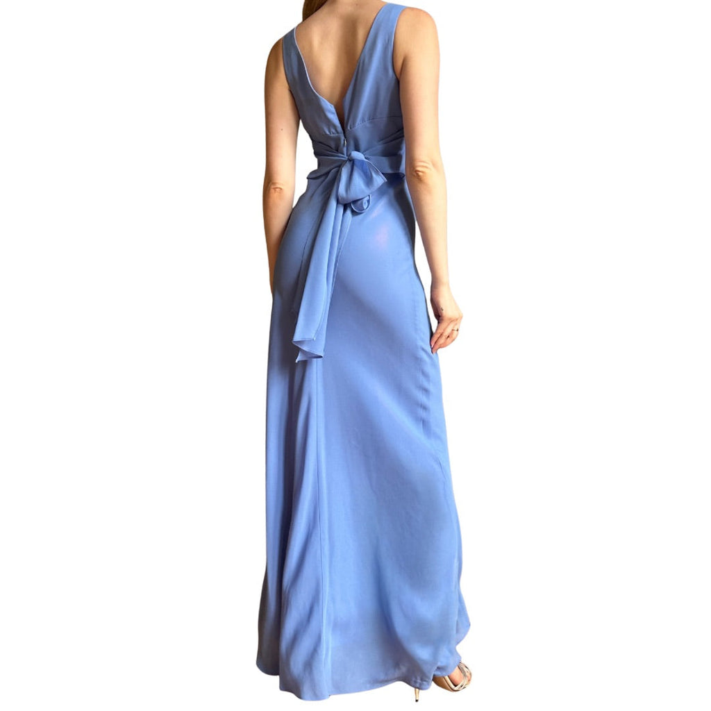 Vintage Baby Blue Maxi Dress (S)