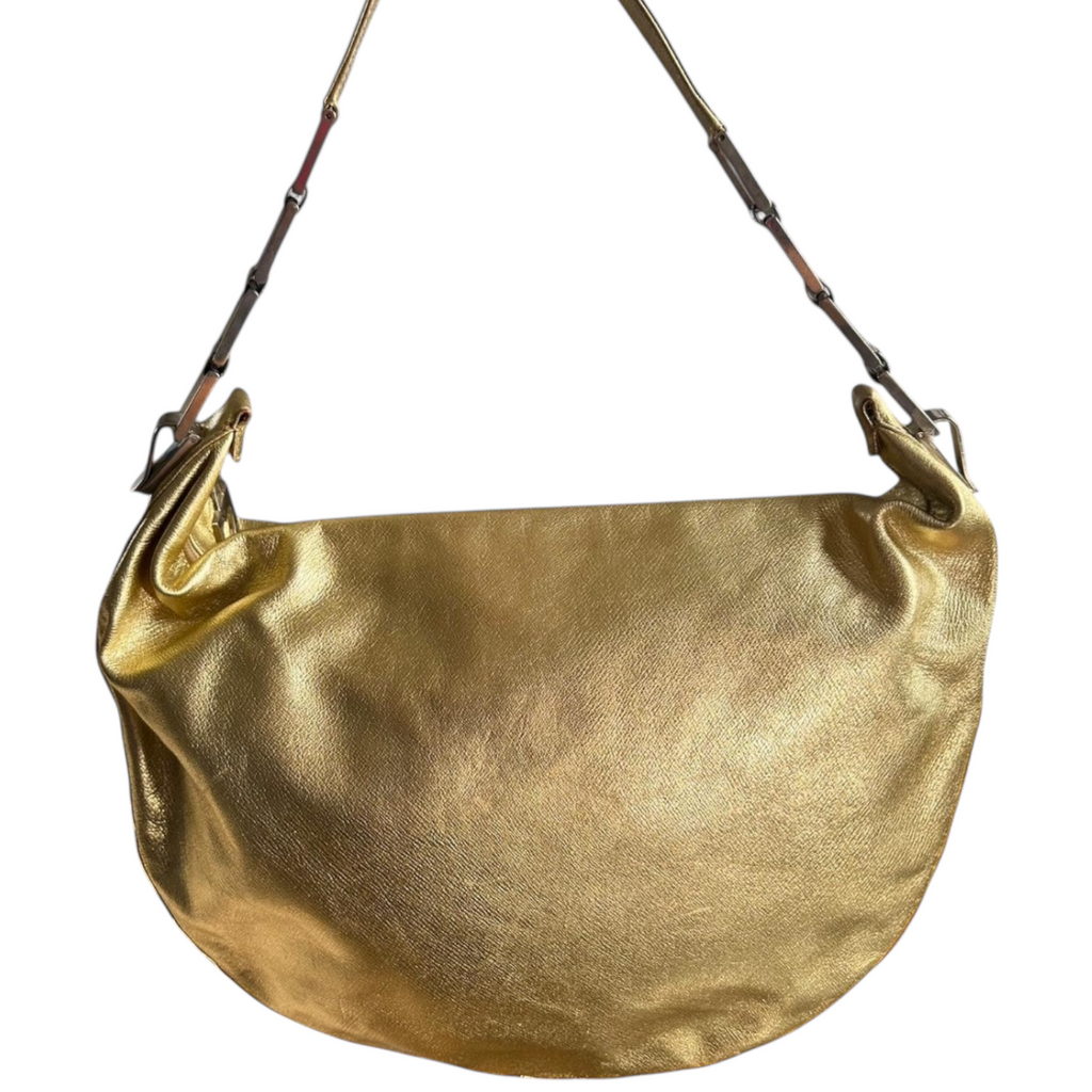 Rare 1980s Gold Moschino Redwall Bag
