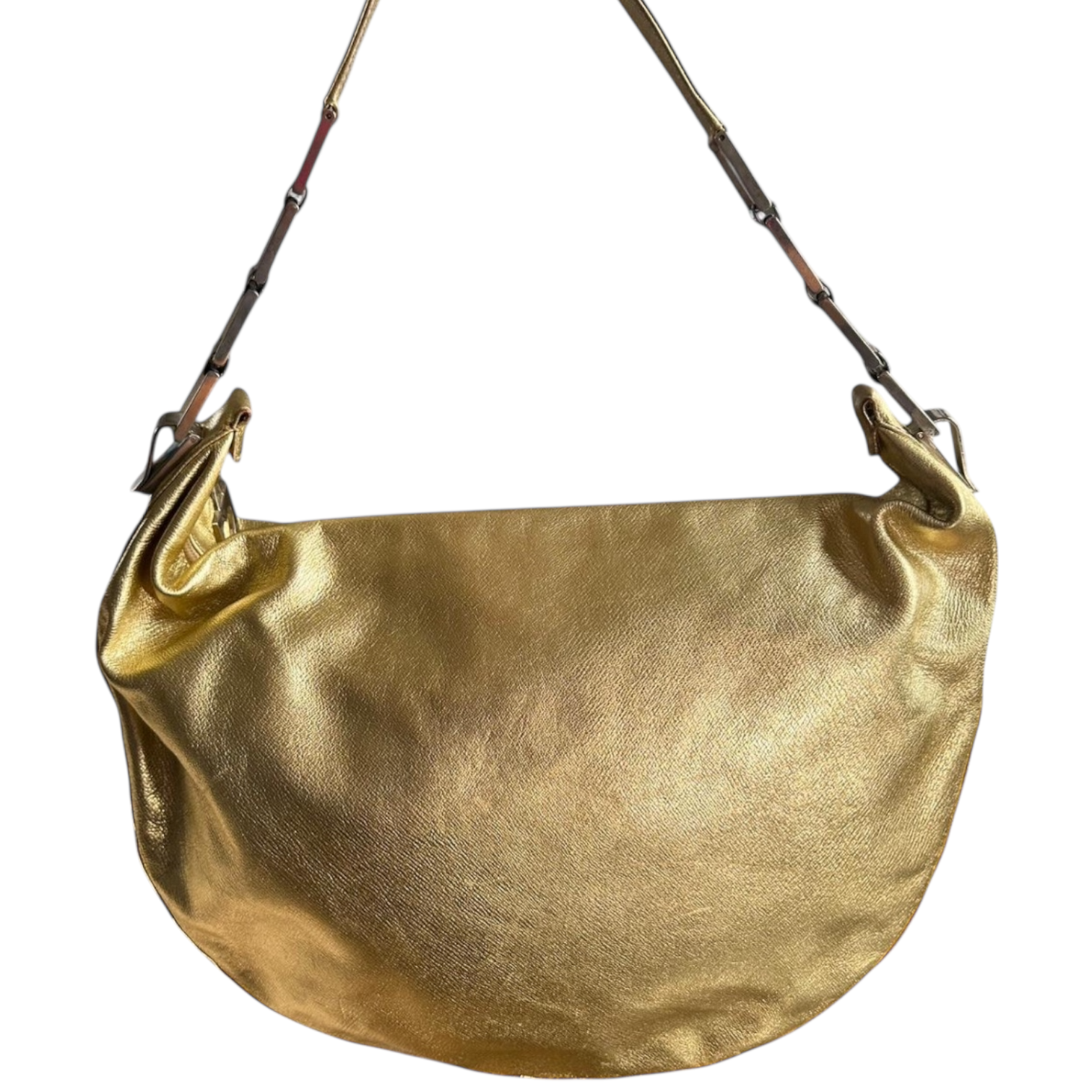 Rare 1980s Gold Moschino Redwall Bag