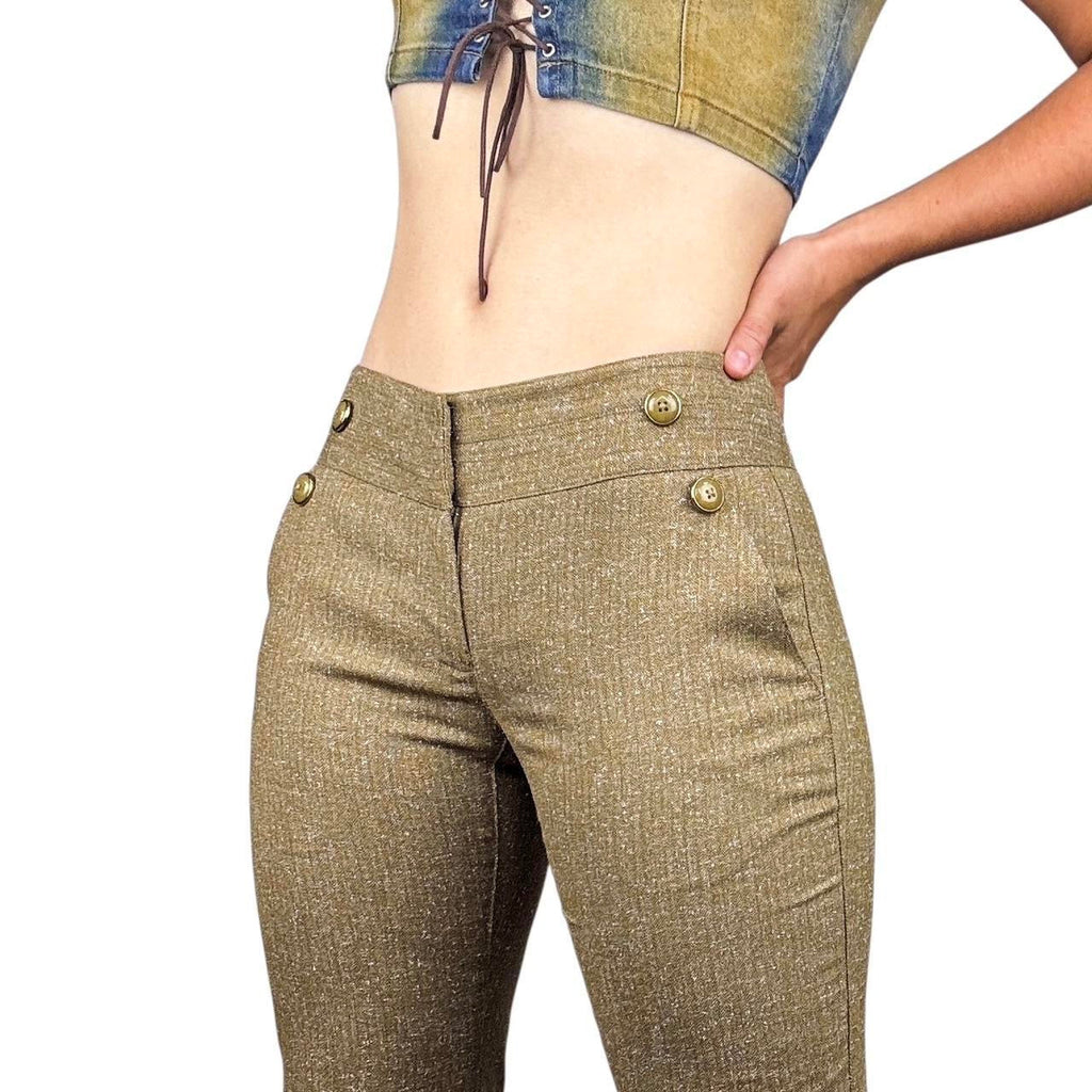 Vintage Tweed Flare Pants (XS)