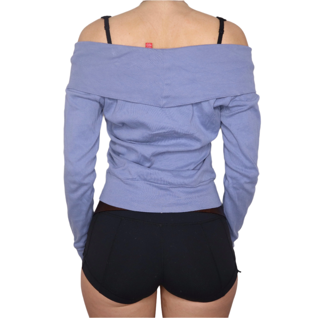 Y2K ESPRIT Periwinkle Off the Shoulder Top (M)