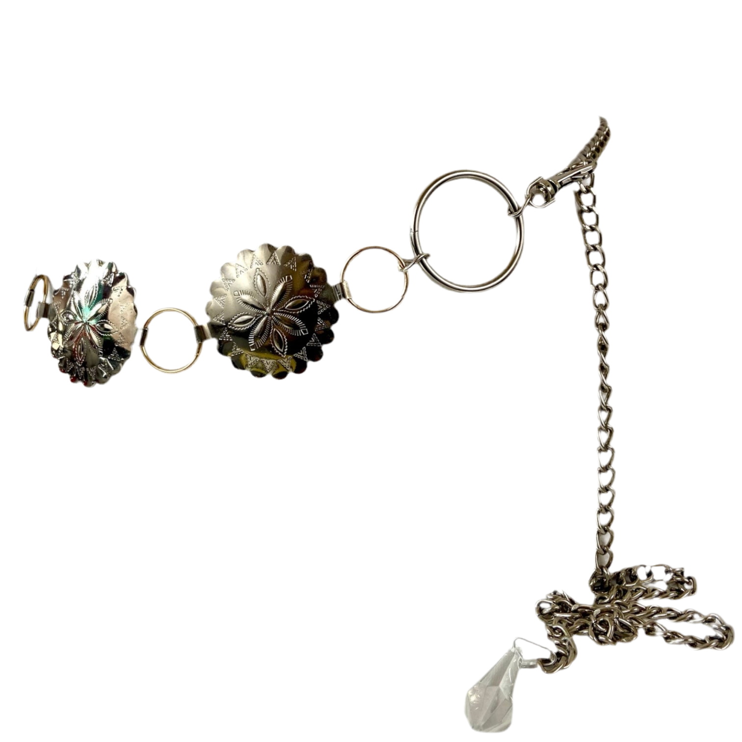 Silver gold waist belt