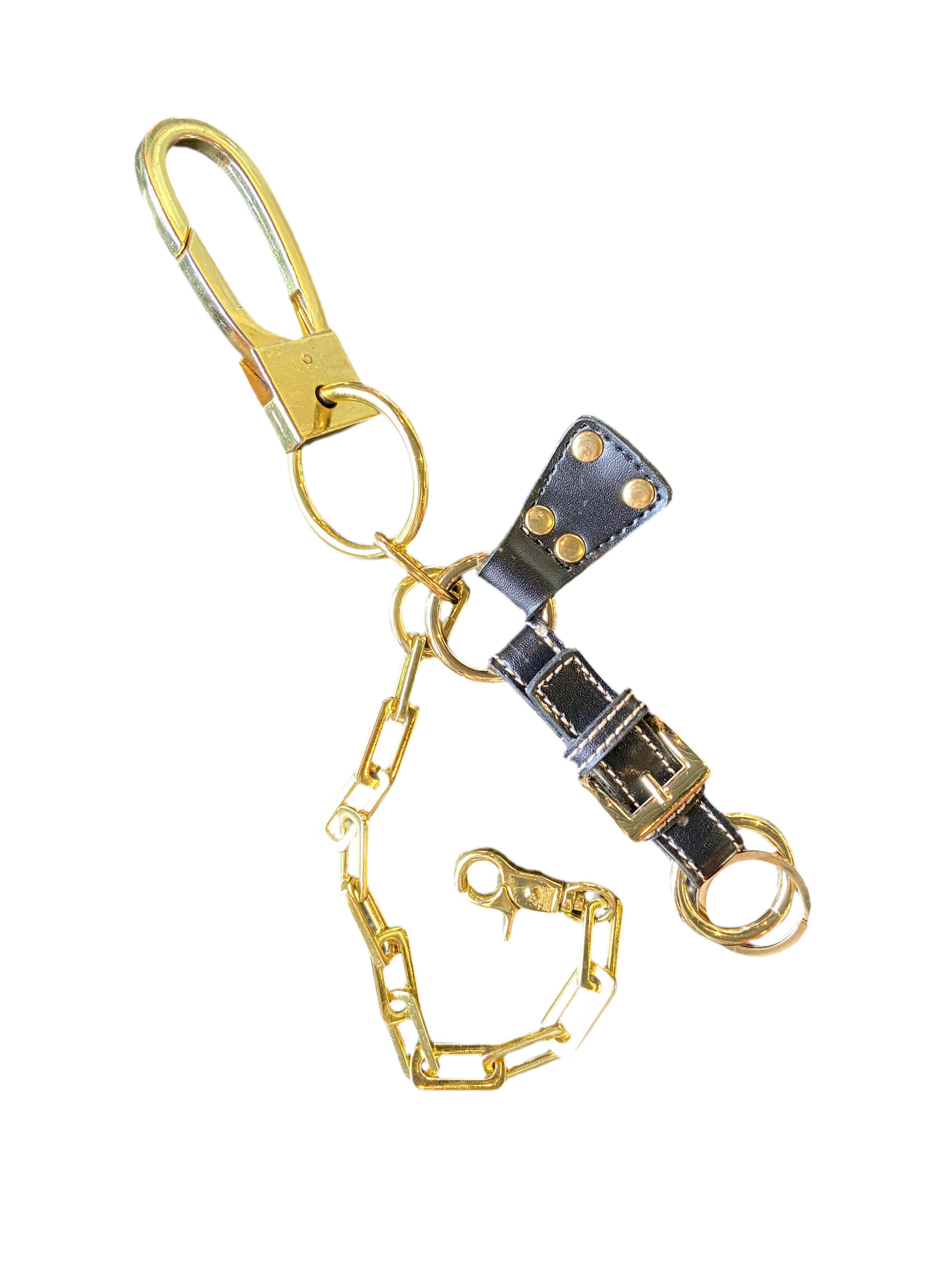 Gold and black keychain