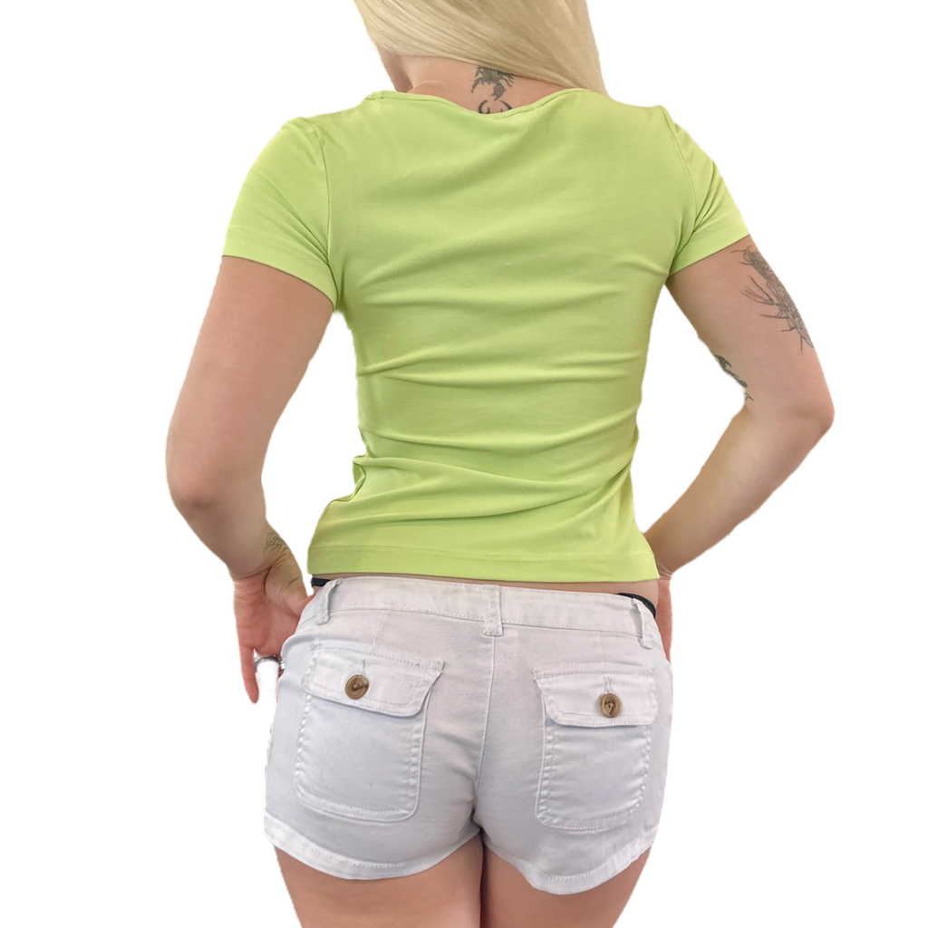 90s Rhinestone Baby Tee (S/M)