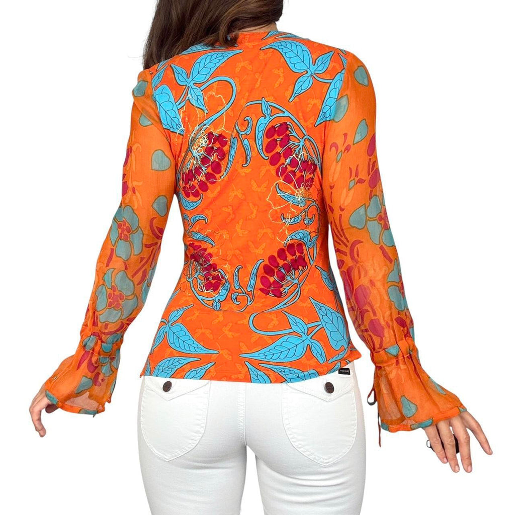 Caché Embellished Tie Dye Blouse (S/M)