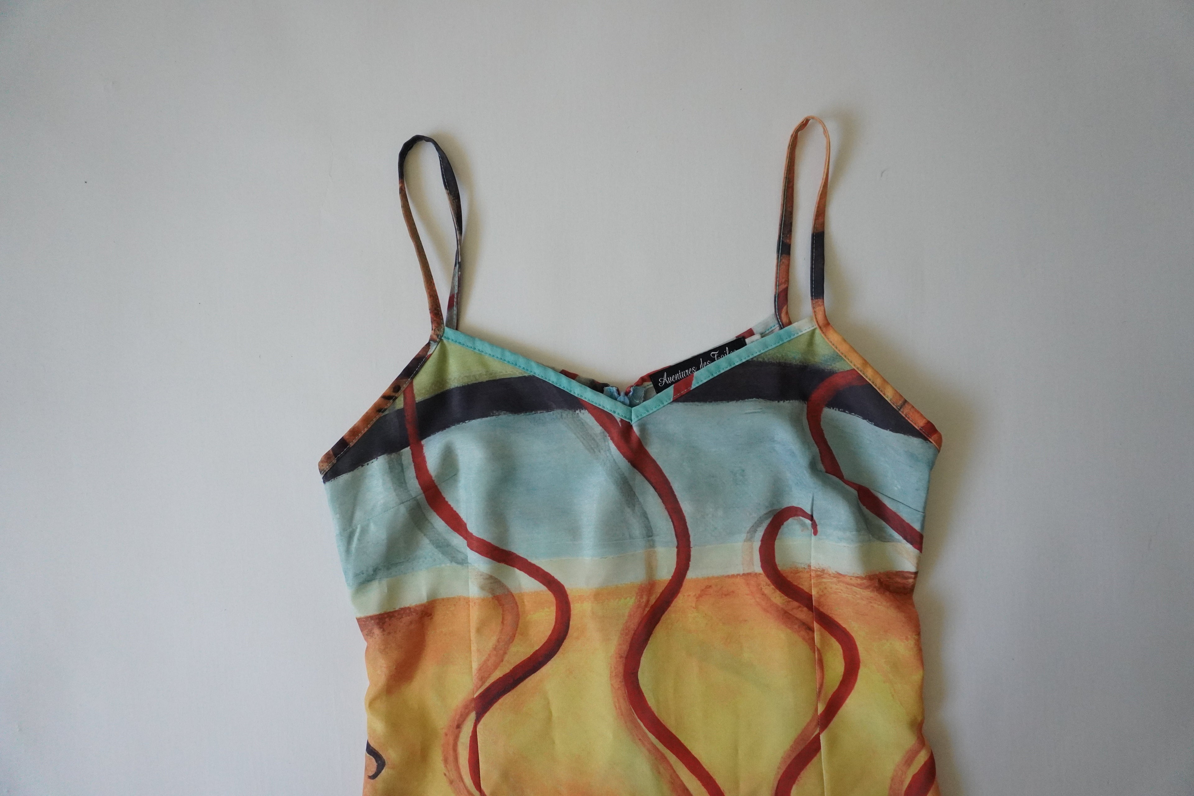 French Graphic Midi Dress (S)