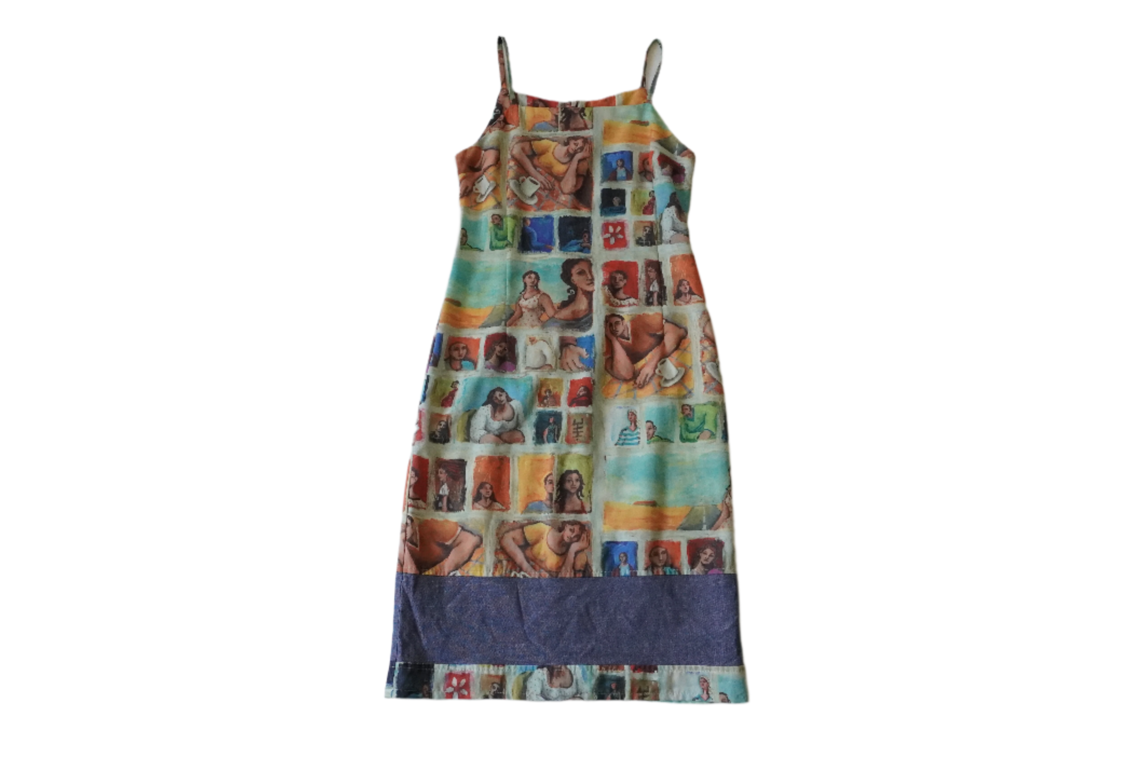 French Graphic Midi Dress (S)
