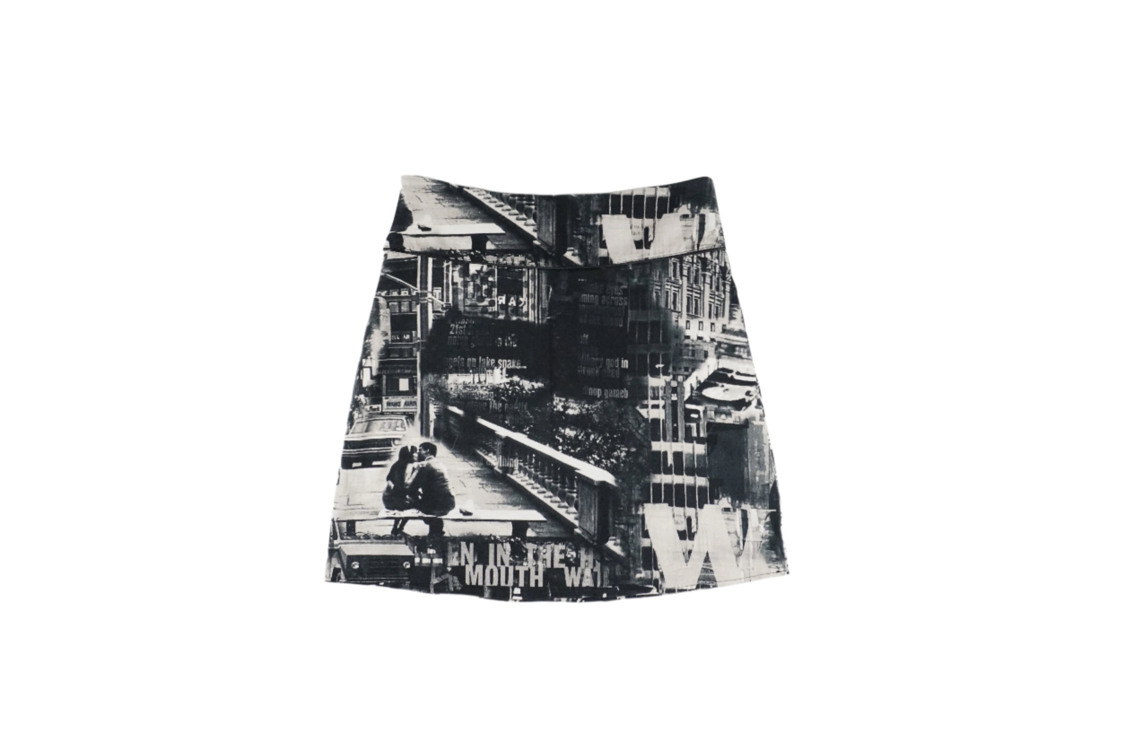 French Printed Skirt (L)