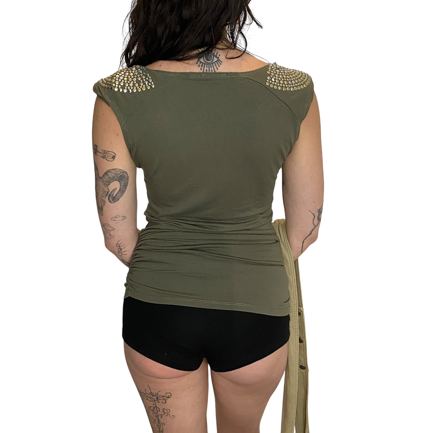 Vintage 2010s Khaki Vest (XS/S)