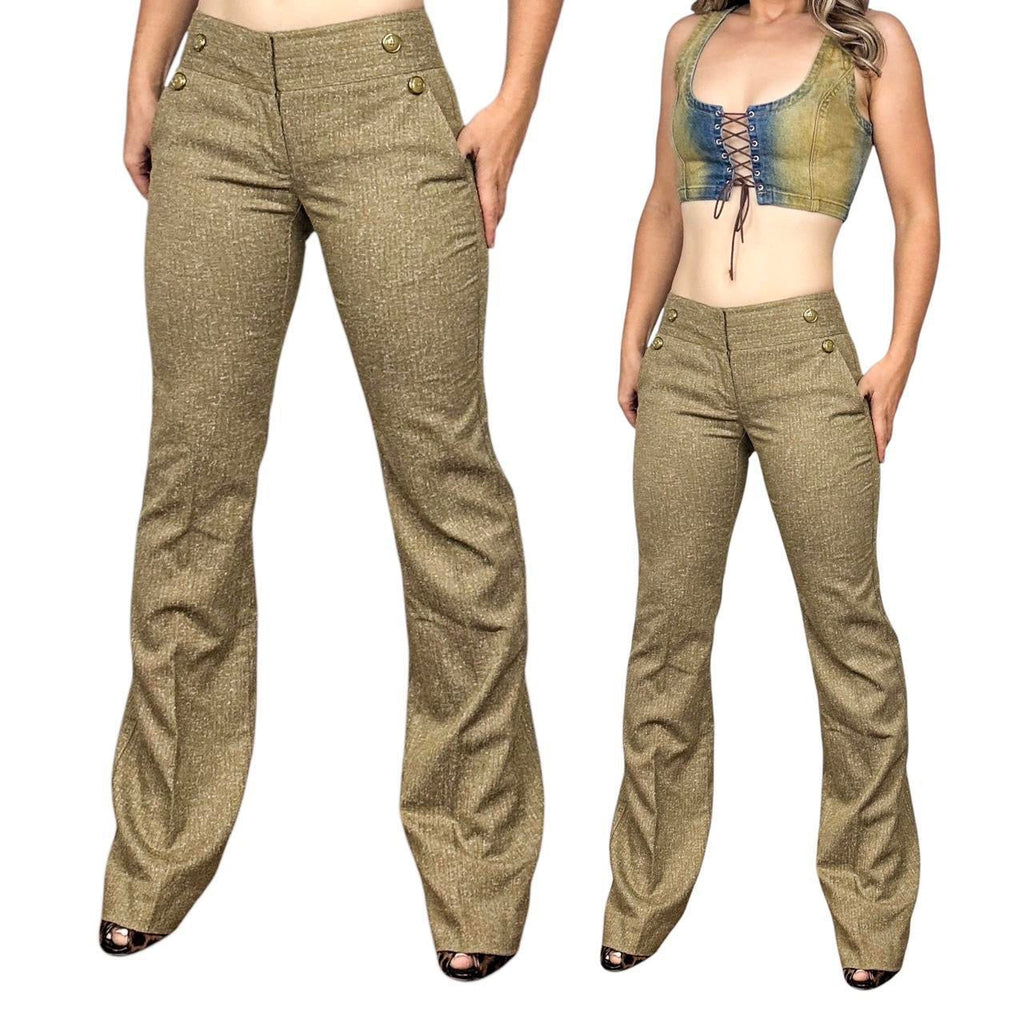 Vintage Tweed Flare Pants (XS)