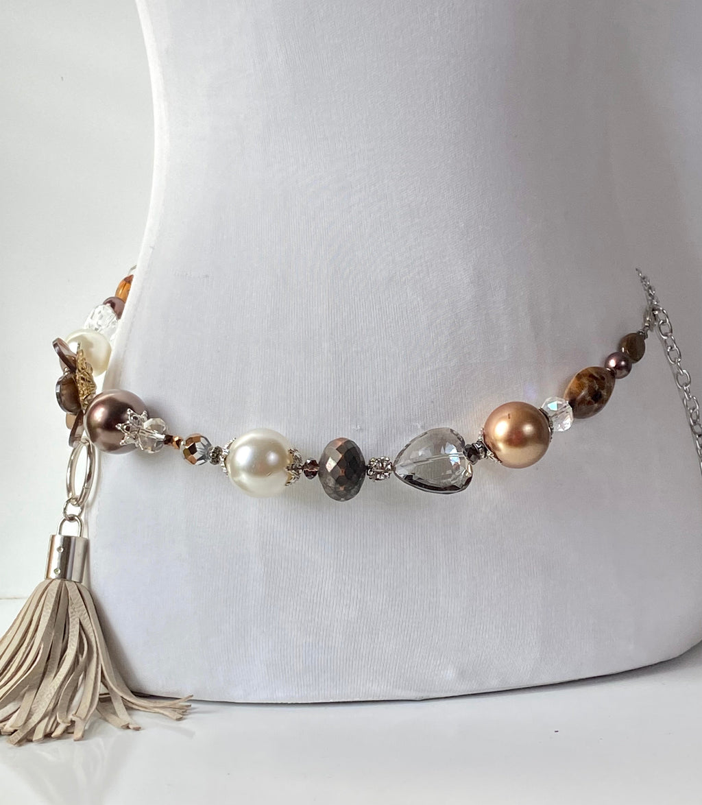Flower & Beads Belt