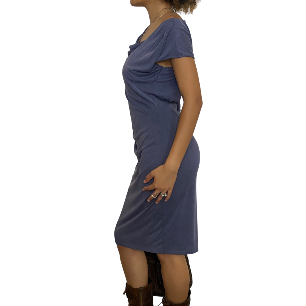 Vintage Draped Avant Garde Dress (S/M)