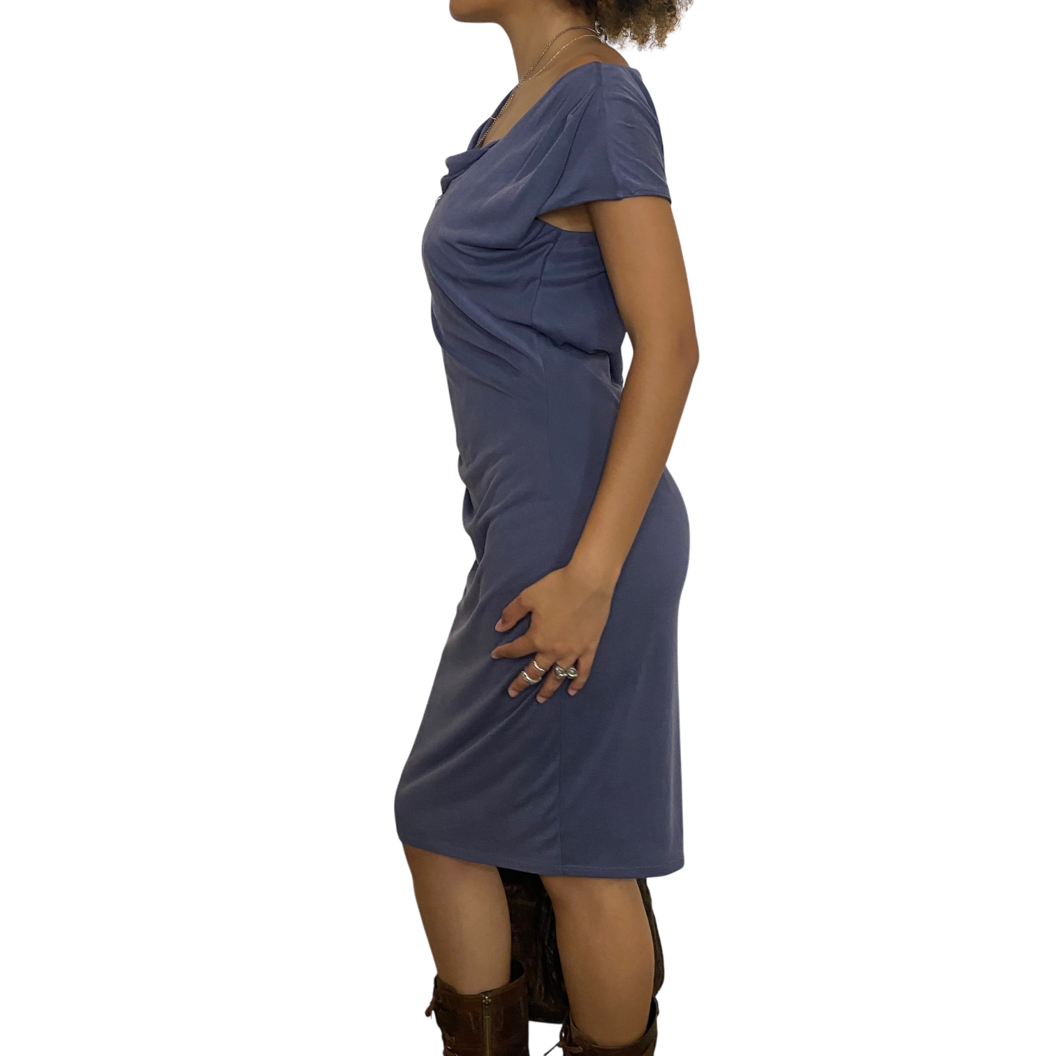 Vintage Draped Avant Garde Dress (S/M)