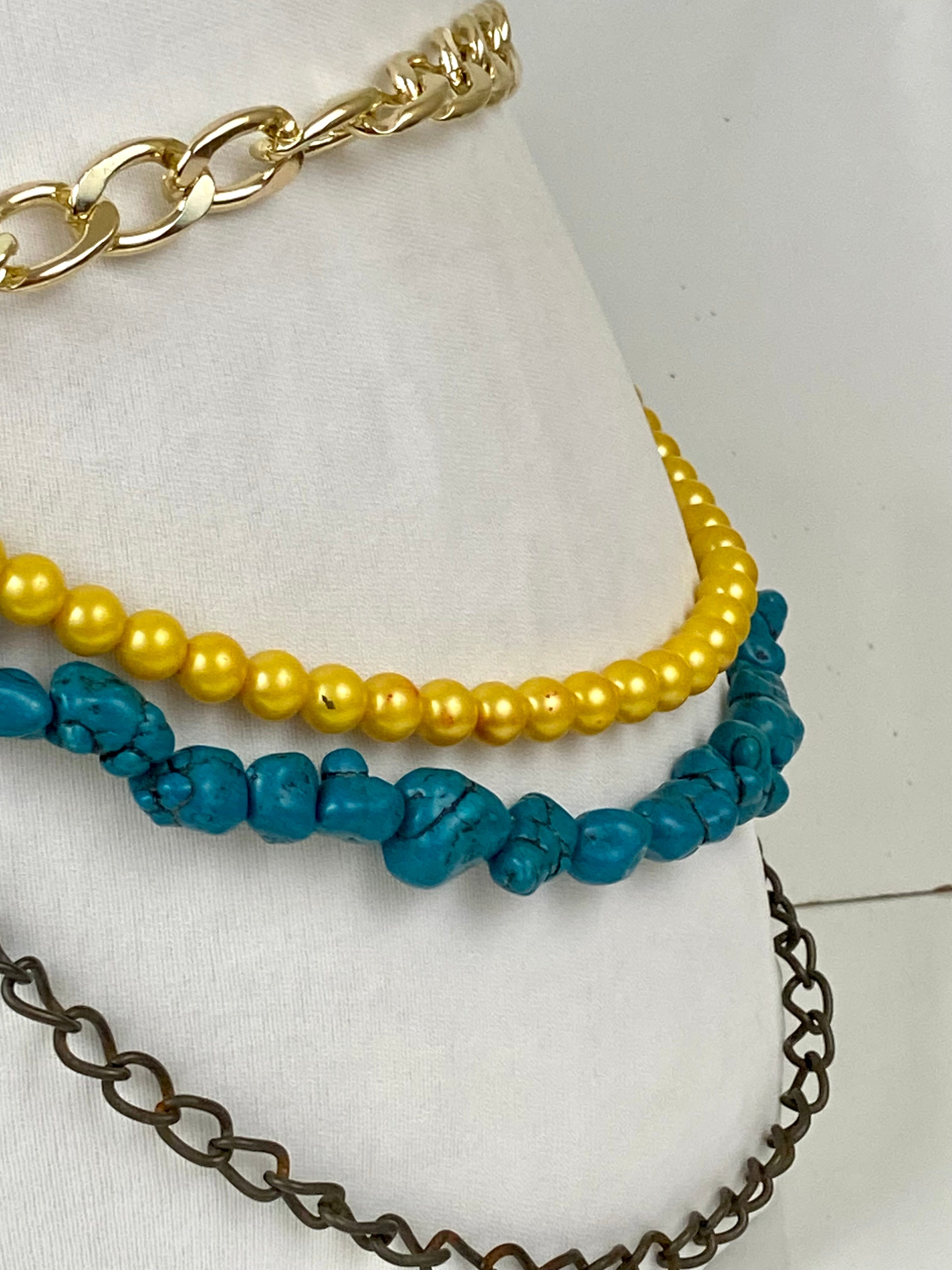 Fun colors layered belt