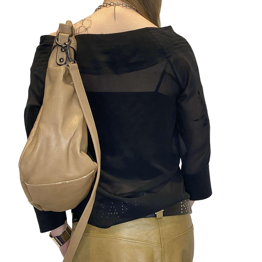 Vintage Diesel Sheer Silk Drape Top (M)