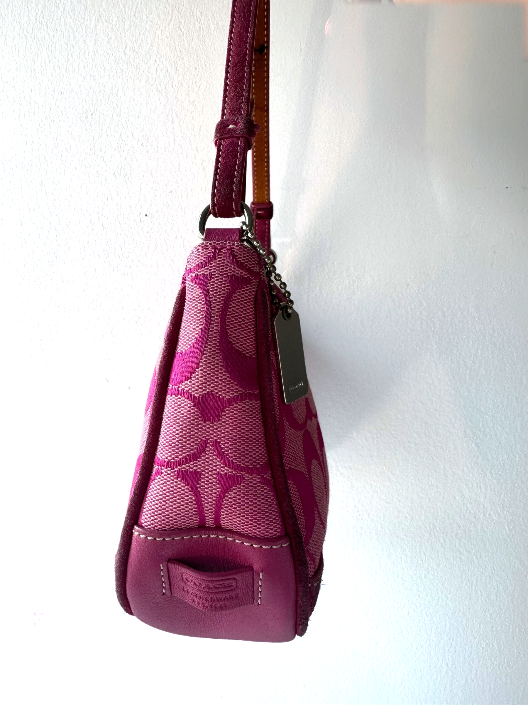 Vintage Rare Hot Pink Coach Demi Shoulder Bag