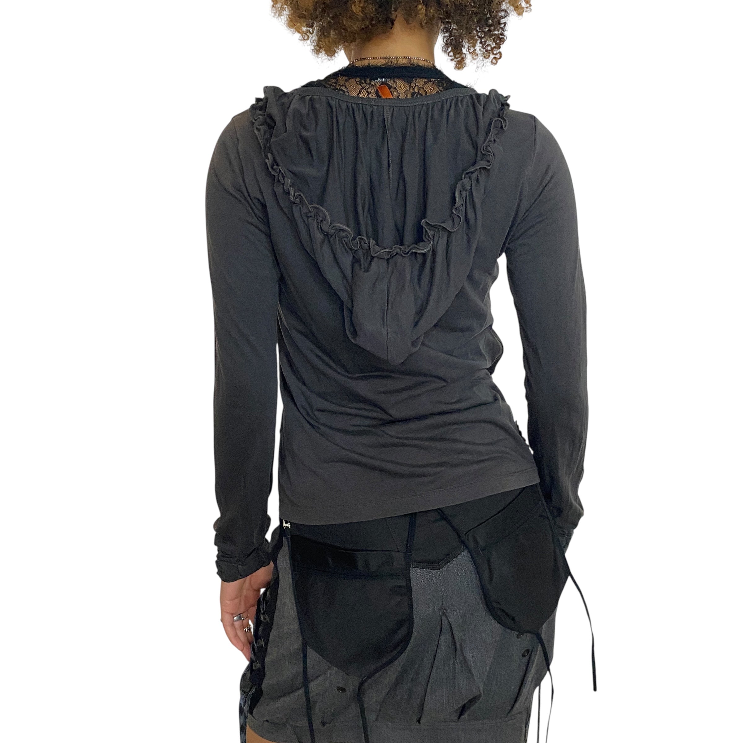 Vintage Cop Copine hooded Cardigan (M)