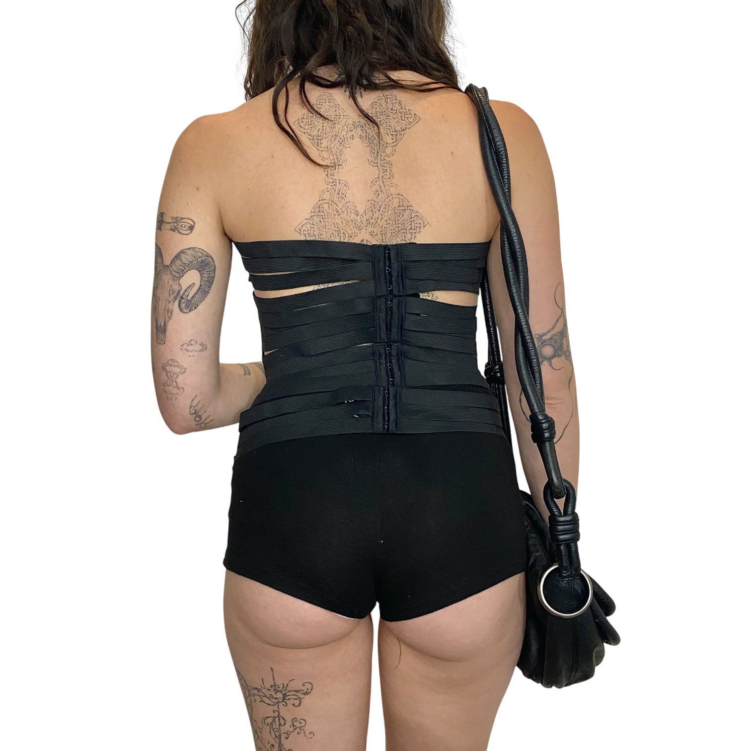 2010s Black Bandage Corset Top (M/L)