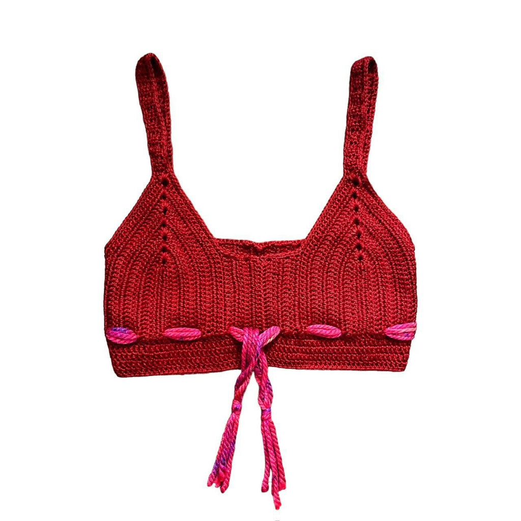 Handmade Crochet Crop Top (M)