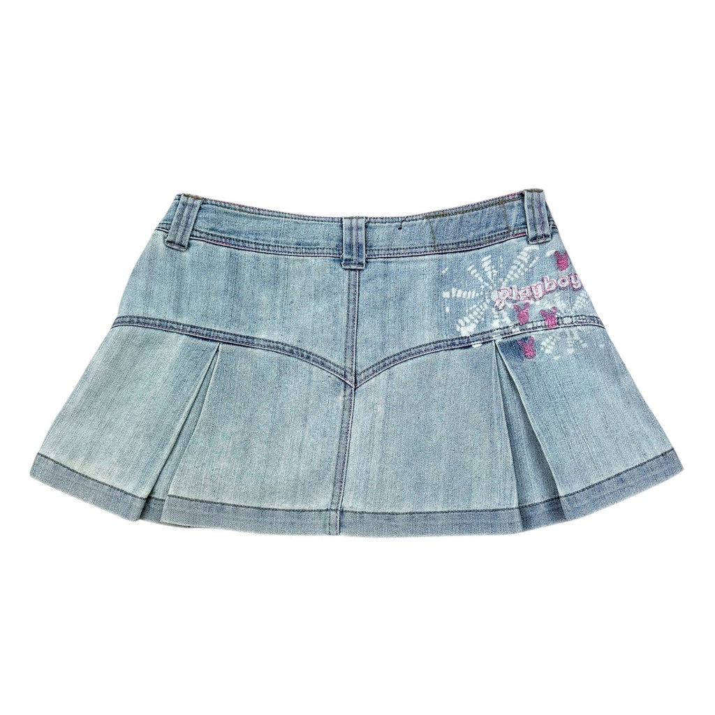 Playboy Y2K Denim Mini Skirt (XS)