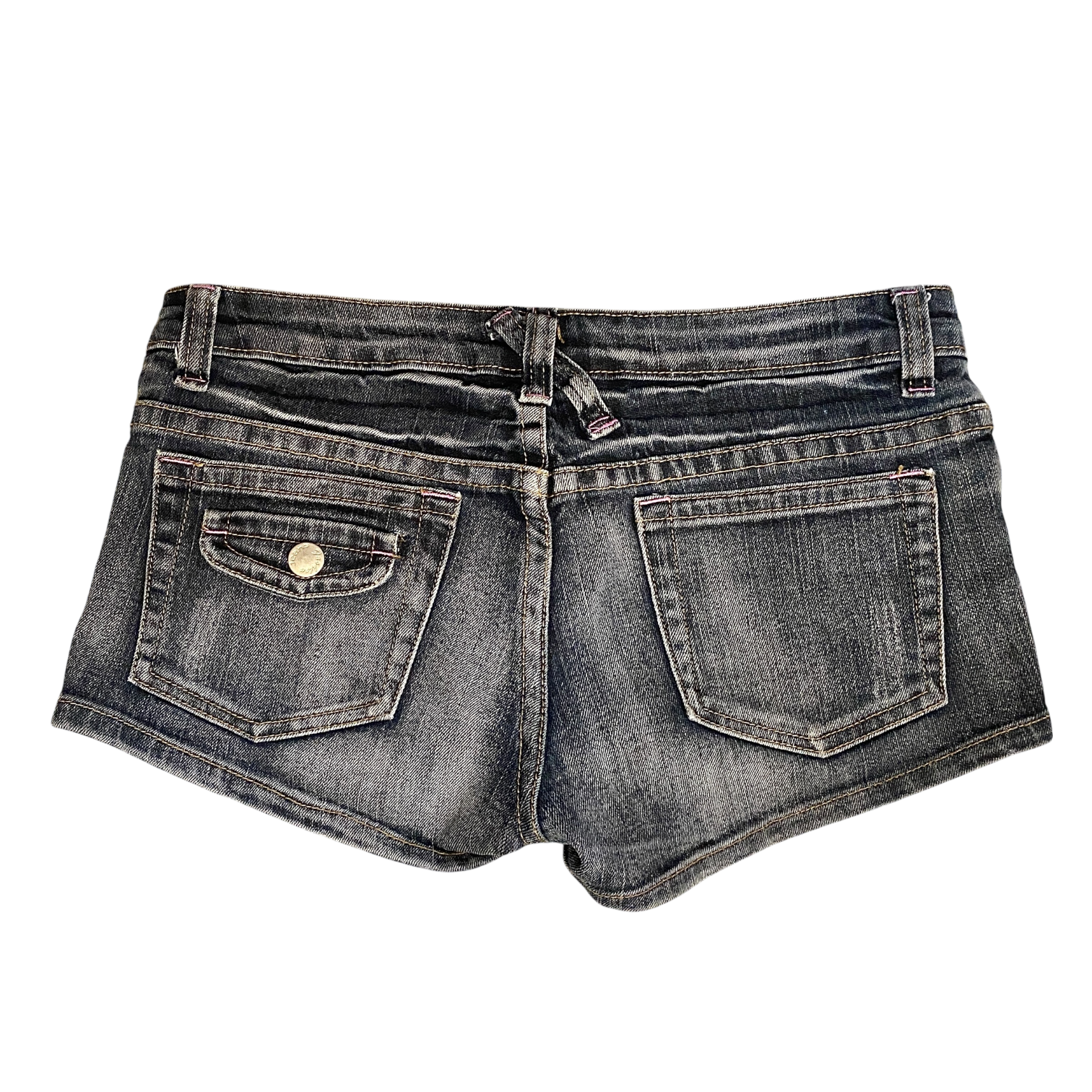 Vintage Grey Denim Booty Shorts (S/M)